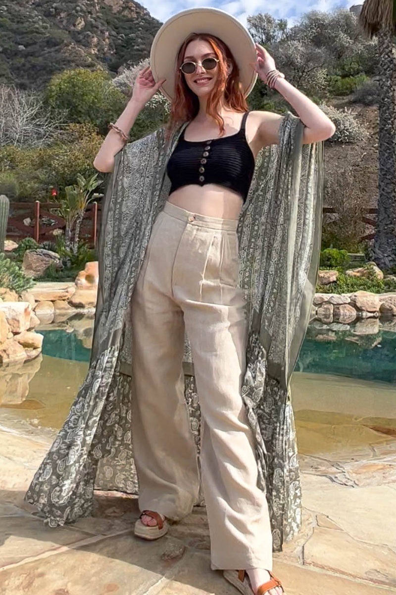 Paisley Free Flow Kimono Leto Collection
