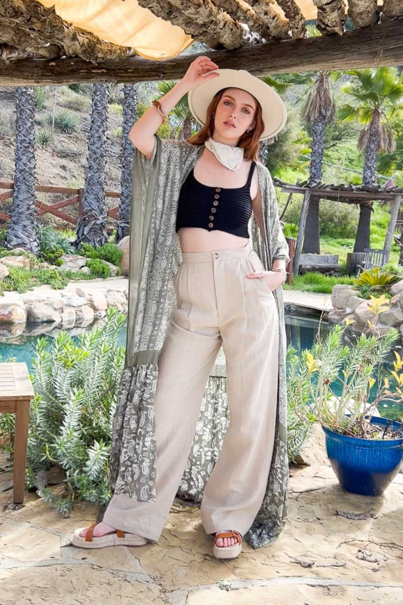 Paisley Free Flow Kimono Leto Collection