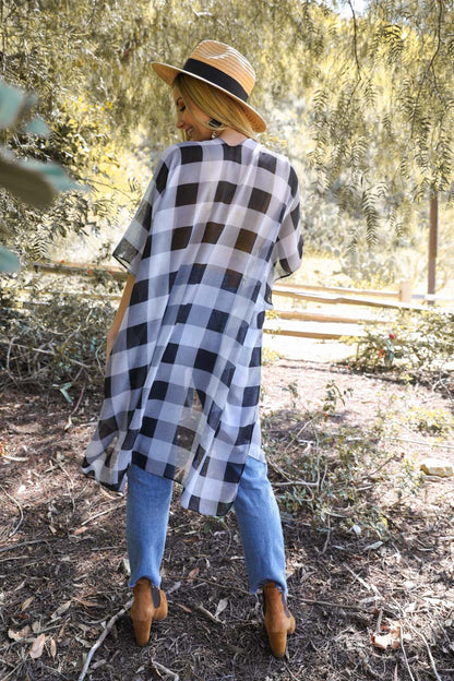 Classic Lightweight Buffalo Check Kimono